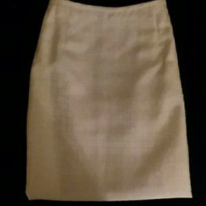 Classic white pencil skirt